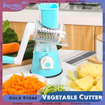 3 in 1 Rotary Cheese Grater Vegetable Slicer